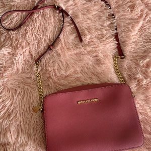 Pink Rectangle Michael Kors Crossbody!